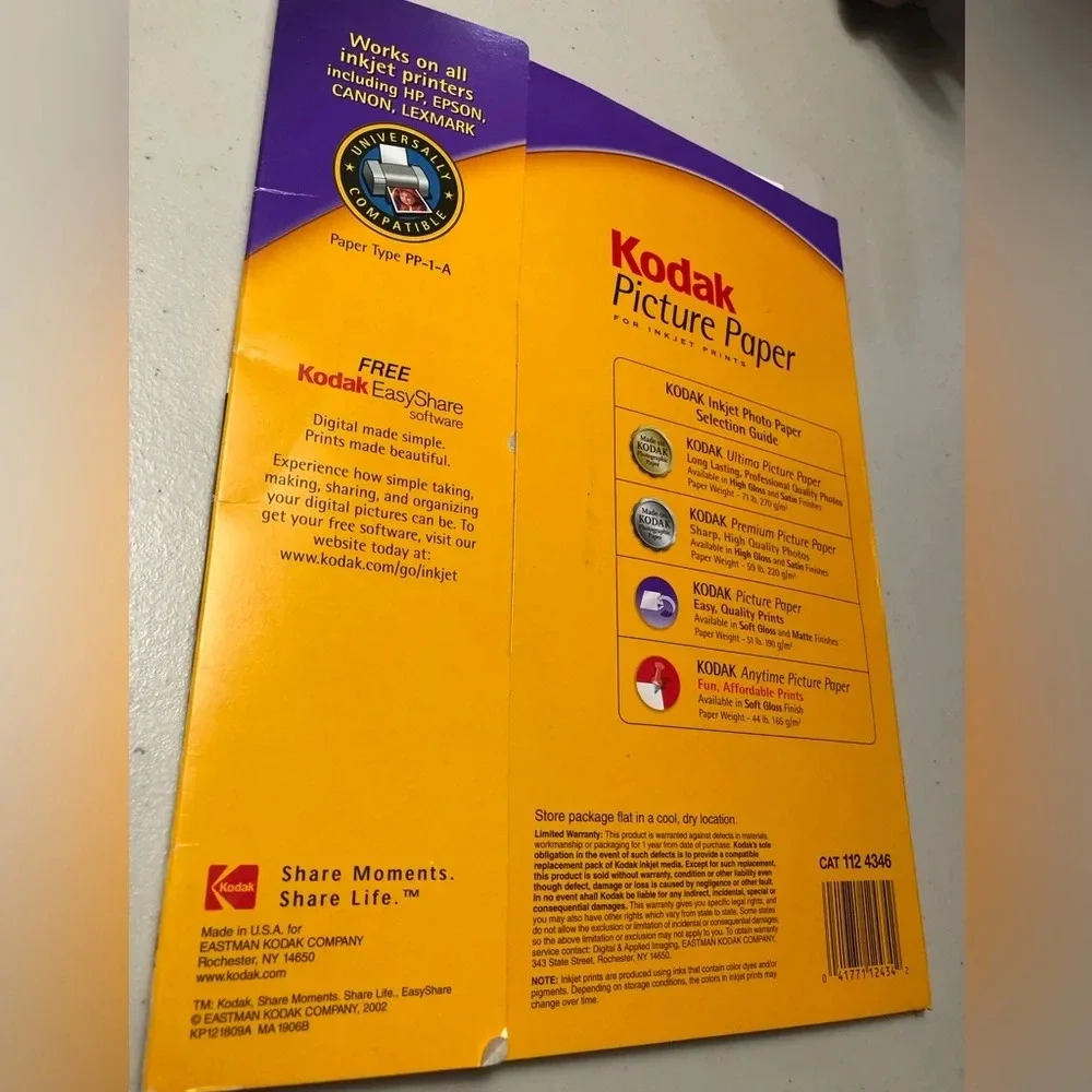 Kodak Picture Paper 15 Soft Gloss Sheets